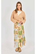 Sadie & Sage Sadie & Sage - Krista Open Knit Cardigan (Pink Beige)