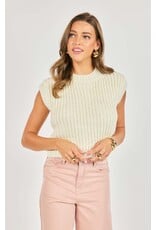 Sadie & Sage Sadie & Sage - Chunky Hand Knit Tank (Ivory)