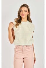 Sadie & Sage Sadie & Sage - Chunky Hand Knit Tank (Ivory)