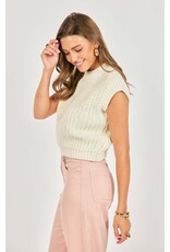 Sadie & Sage Sadie & Sage - Chunky Hand Knit Tank (Ivory)