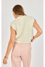 Sadie & Sage Sadie & Sage - Chunky Hand Knit Tank (Ivory)