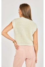 Sadie & Sage Sadie & Sage - Chunky Hand Knit Tank (Ivory)