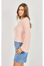 Sadie & Sage Sadie & Sage - Ginis Bell Sleeve Sweater (Blush)