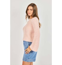Sadie & Sage Sadie & Sage - Ginis Bell Sleeve Sweater (Blush)