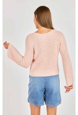 Sadie & Sage Sadie & Sage - Ginis Bell Sleeve Sweater (Blush)