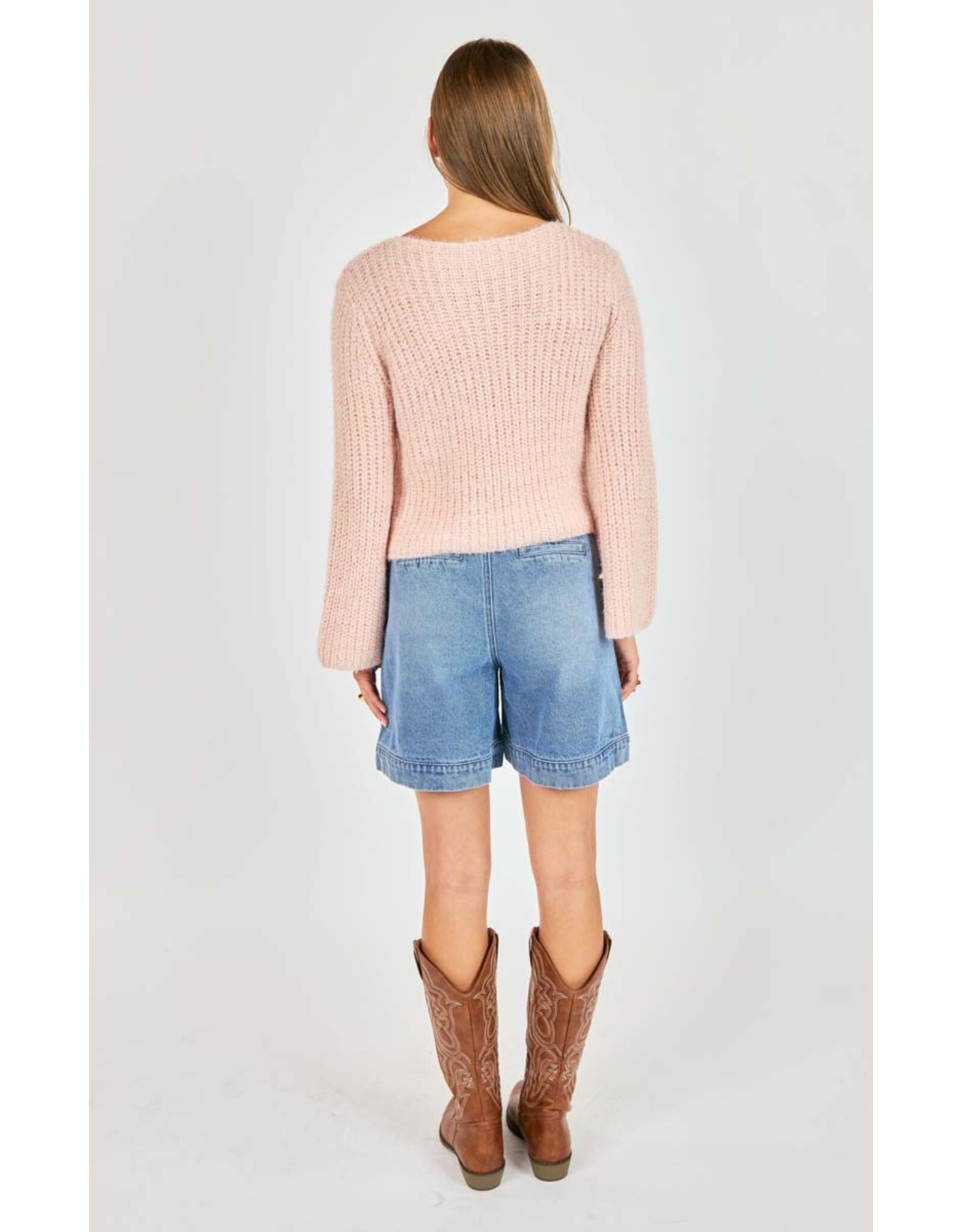 Sadie & Sage Sadie & Sage - Ginis Bell Sleeve Sweater (Blush)