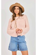 Sadie & Sage Sadie & Sage - Ginis Bell Sleeve Sweater (Blush)