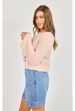 Sadie & Sage Sadie & Sage - Ginis Bell Sleeve Sweater (Blush)
