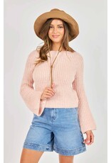Sadie & Sage Sadie & Sage - Ginis Bell Sleeve Sweater (Blush)