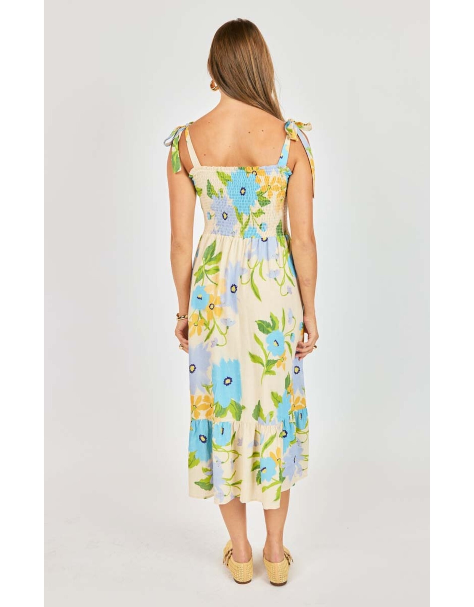 Sadie & Sage Sadie & Sage - Fresh Cut Midi Dress (Cream / Multi)