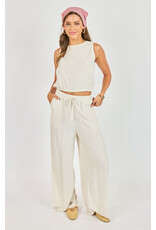 Sadie & Sage Sadie & Sage - Sugarloaf Elastic Waist Pants (Oatmeal)