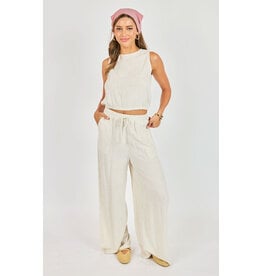 Sadie & Sage Sadie & Sage - Sugarloaf Elastic Waist Pants (Oatmeal)