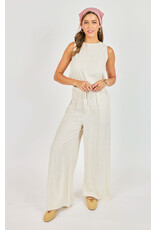 Sadie & Sage Sadie & Sage - Sugarloaf Elastic Waist Pants (Oatmeal)