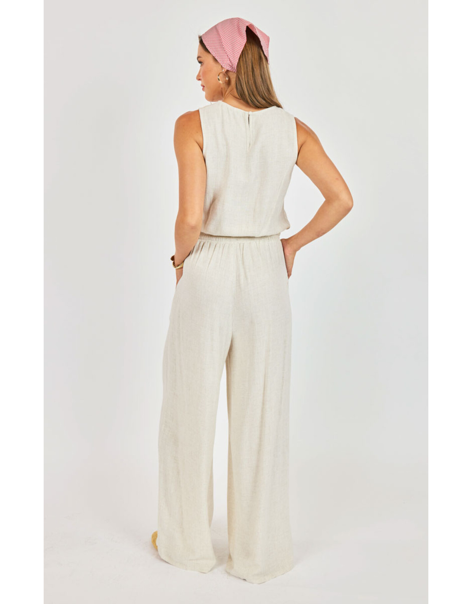 Sadie & Sage Sadie & Sage - Sugarloaf Elastic Waist Pants (Oatmeal)