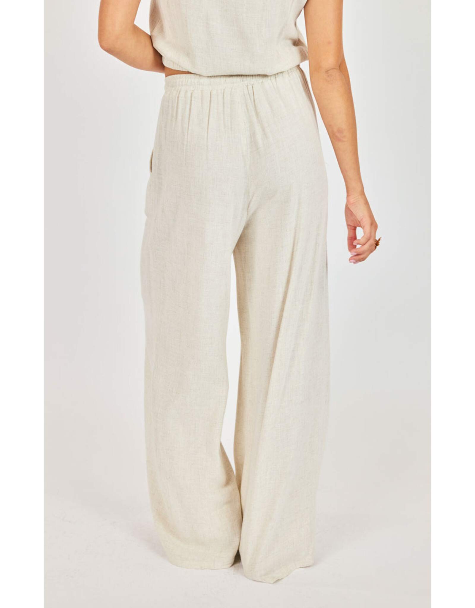 Sadie & Sage Sadie & Sage - Sugarloaf Elastic Waist Pants (Oatmeal)