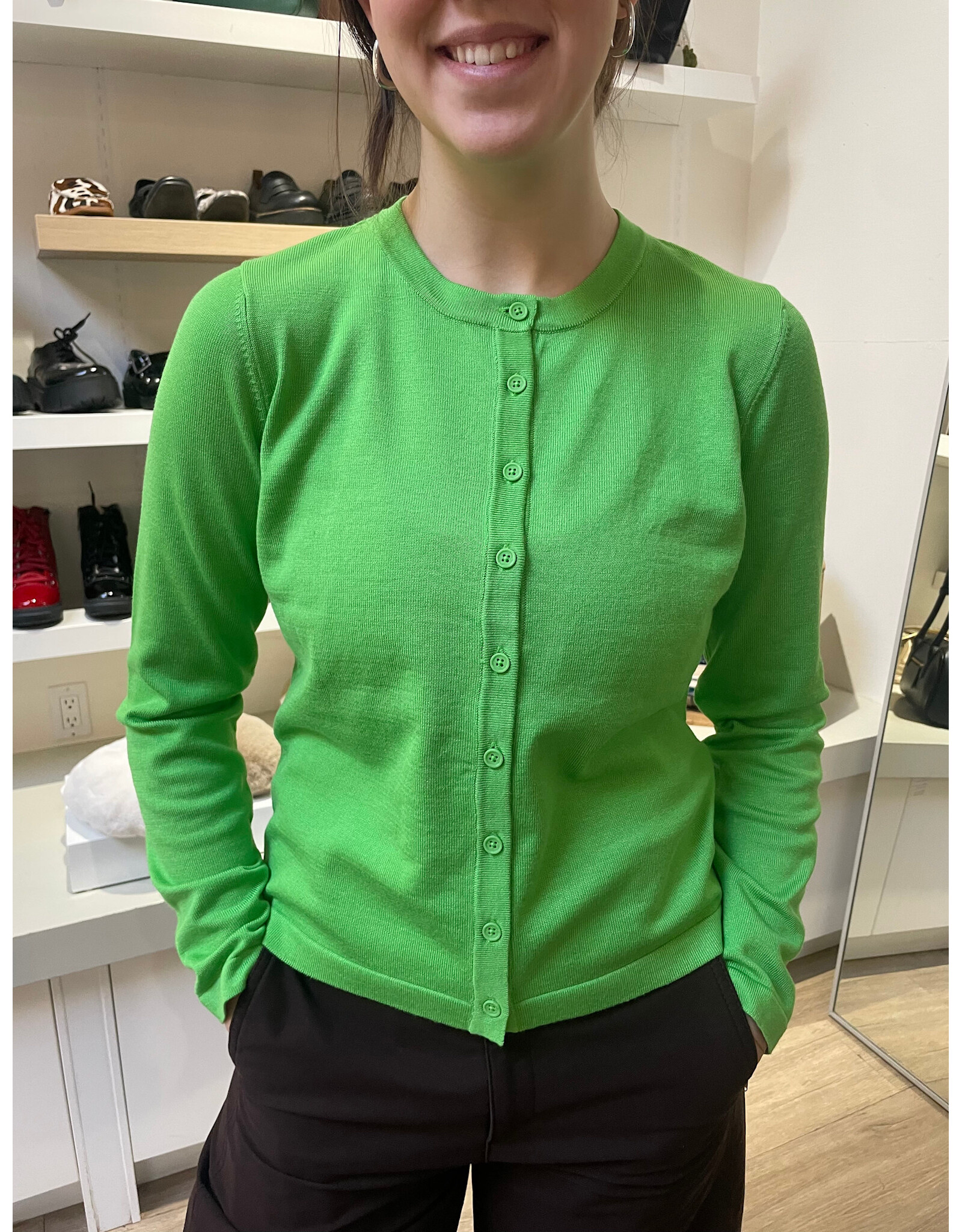 ICHI ICHI - Luls Cardigan (Kelly Green)