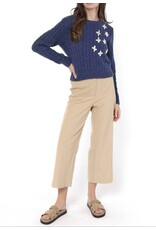 Sadie & Sage Sadie & Sage - Lulu Embroidered Daisy Sweater (Navy)