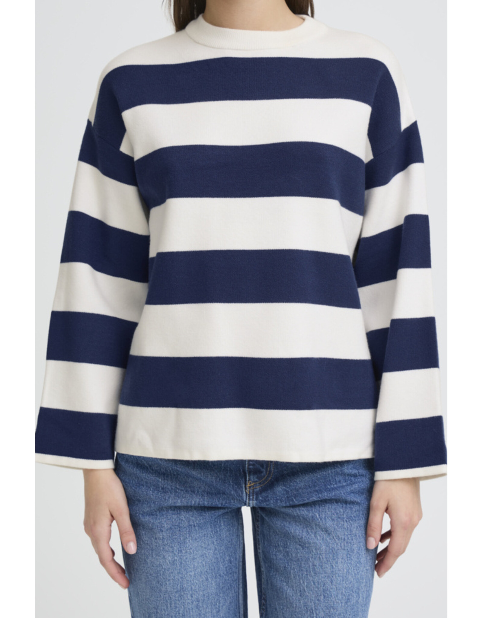b.young b.young - Otari Stripe Jumper (Medieval Blue)