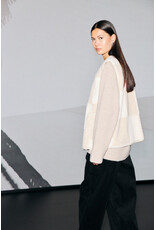 ICHI ICHI - Tonza Checkerboard Sherpa Vest (Fog)