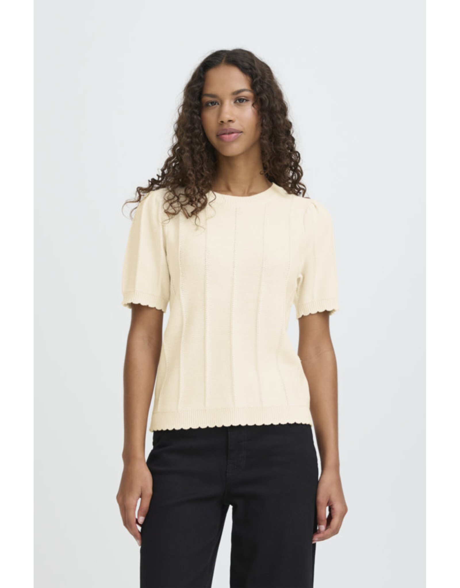 ICHI ICHI - Demue Short Sleeve Pullover (Birch)