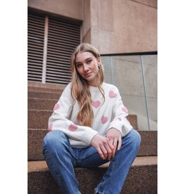 Papillon Papillon - 3d Heart Sweater (Pink)