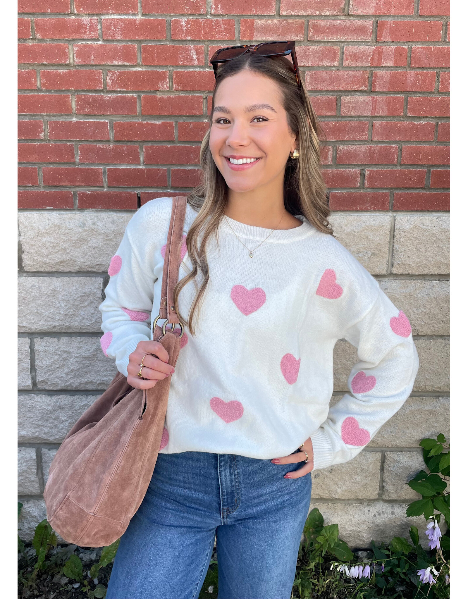 Papillon Papillon - 3d Heart Sweater (Pink)