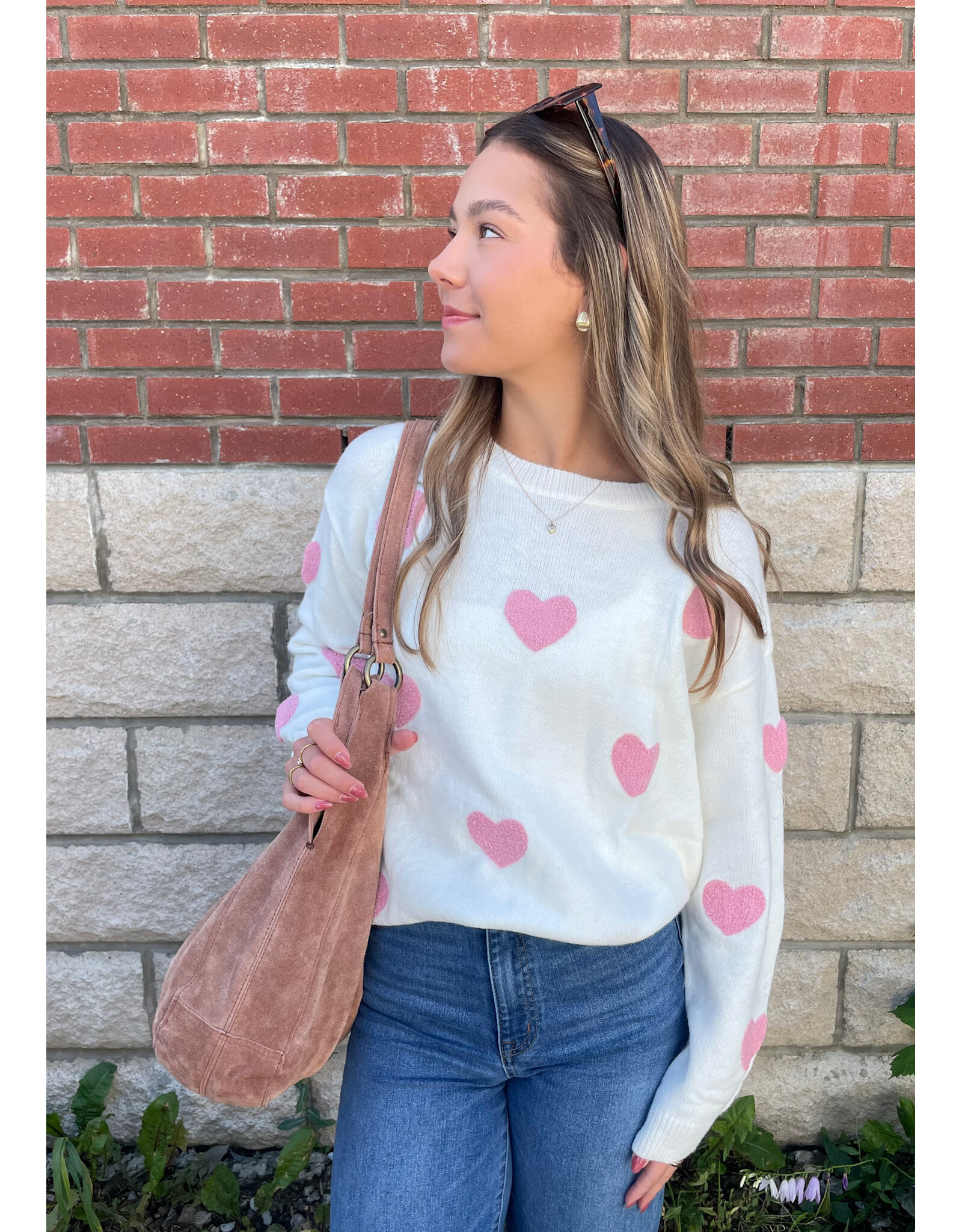 Papillon Papillon - 3d Heart Sweater (Pink)