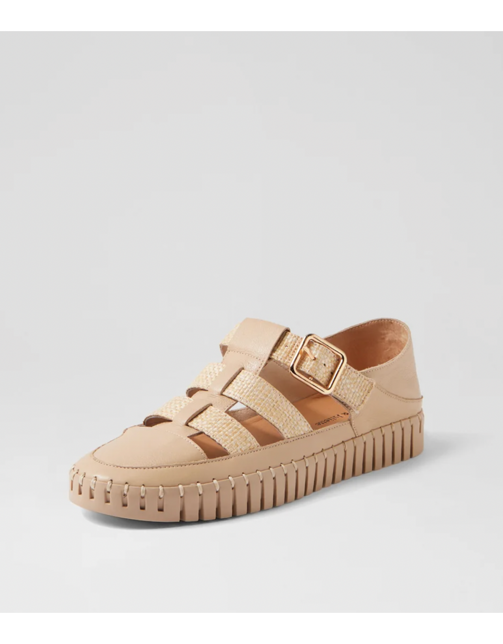 Django and Juliette Django & Juliette - Hiroko (Camel Leather - Raffia)