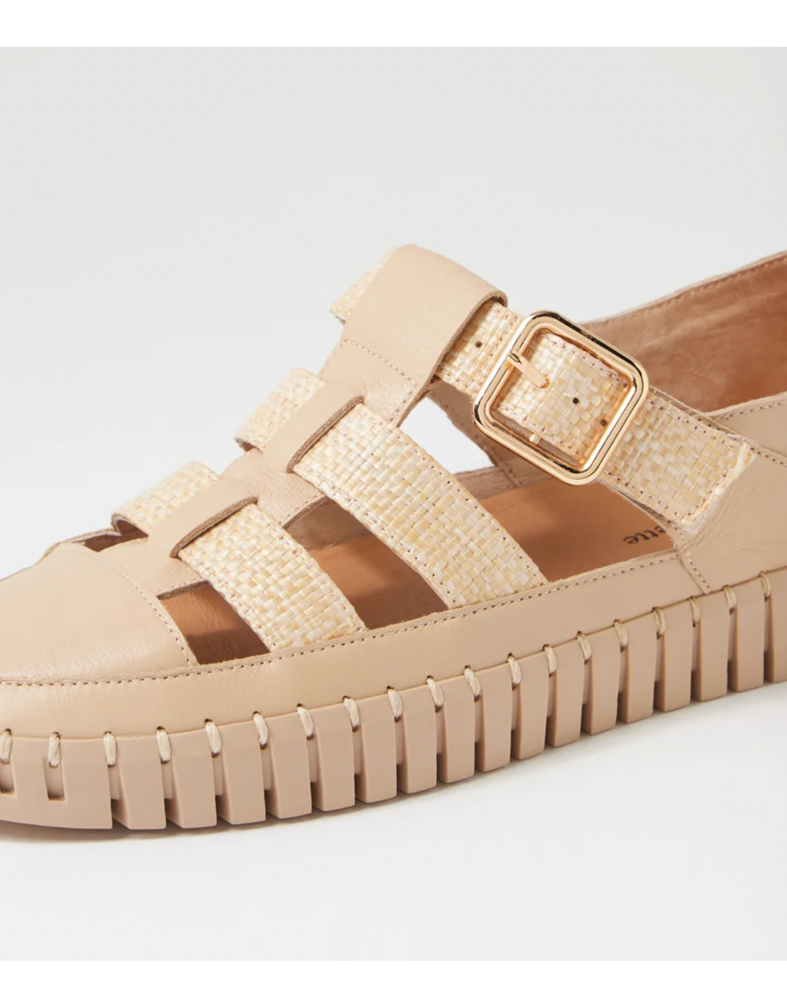 Django and Juliette Django & Juliette - Hiroko (Camel Leather - Raffia)