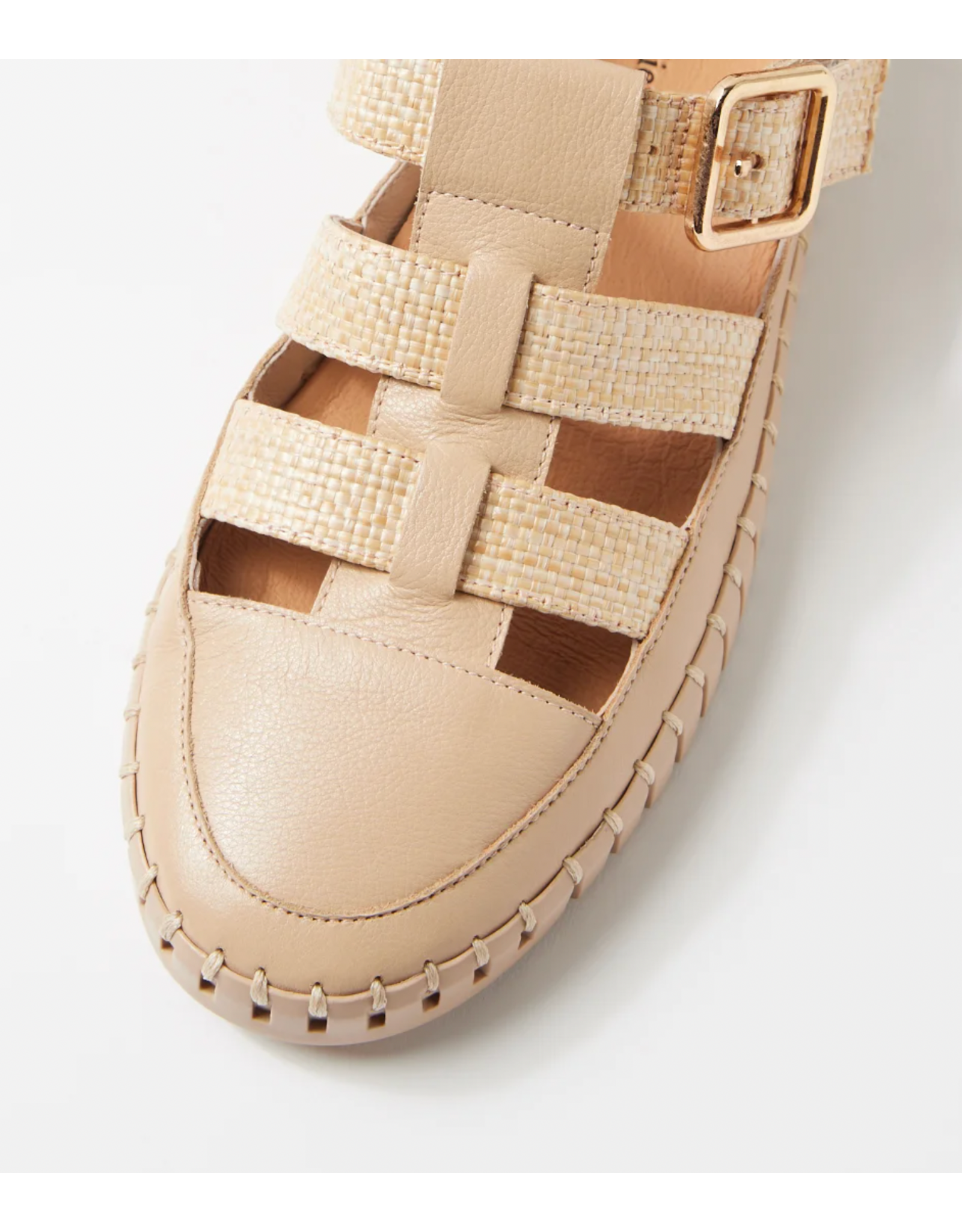 Django and Juliette Django & Juliette - Hiroko (Camel Leather - Raffia)