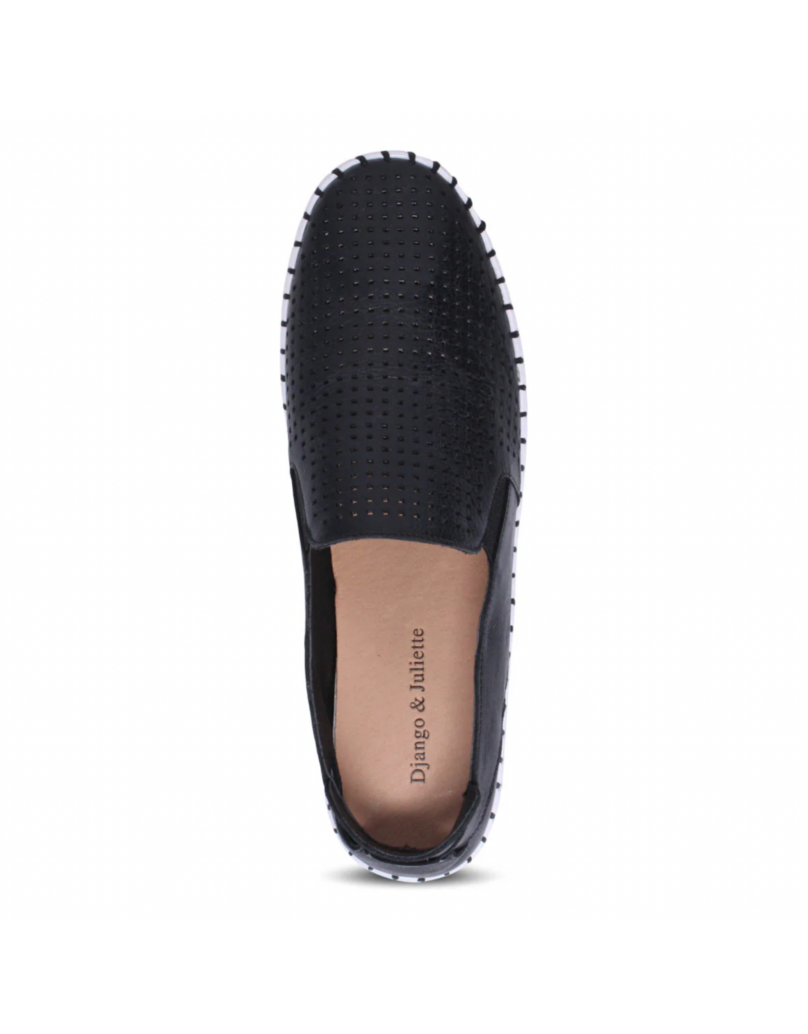 Django and Juliette Django & Juliette - Bartas (Black, White Sole Leather)