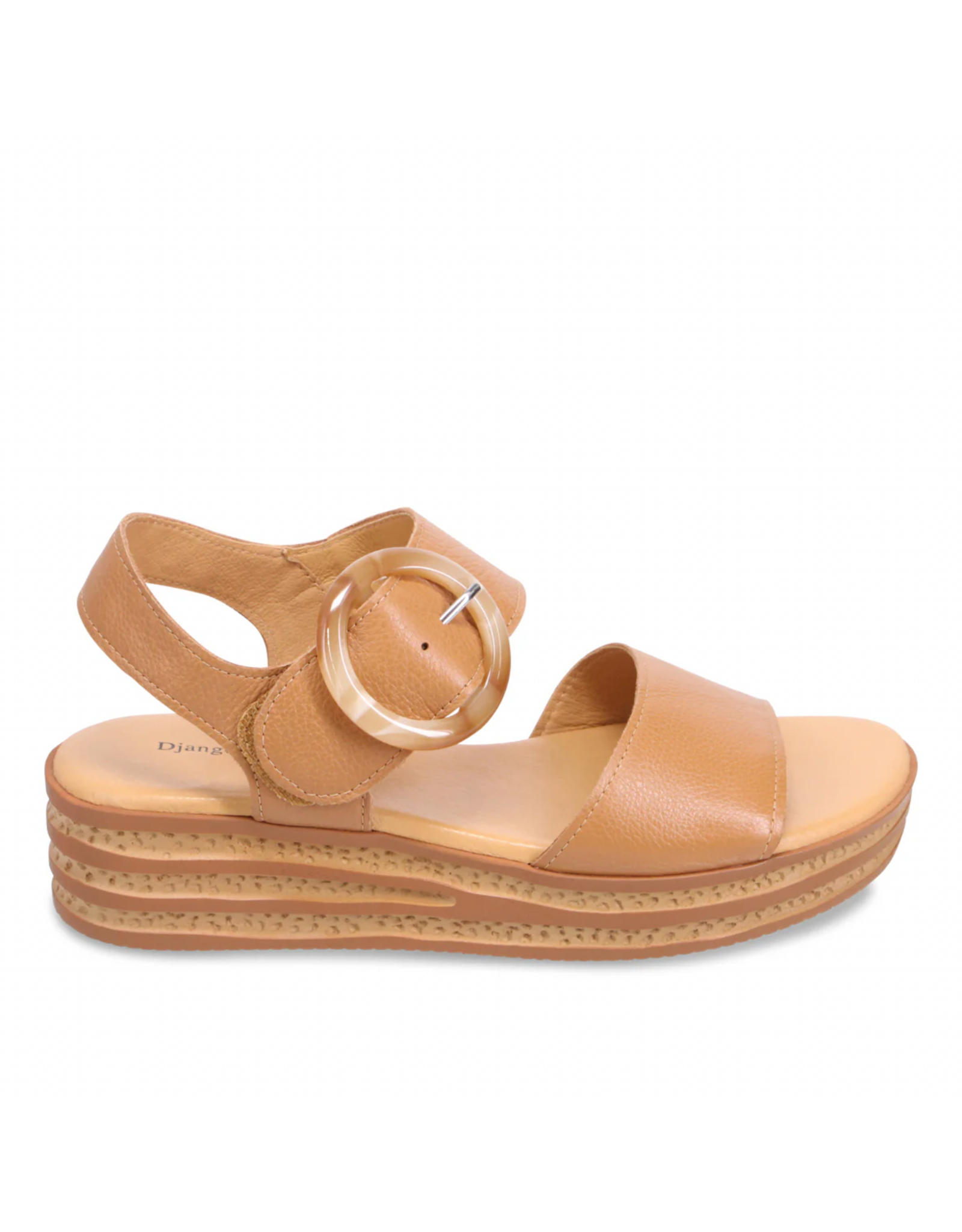 Django and Juliette Django & Juliette - Cubbie Platform Sandal (Dark Tan)