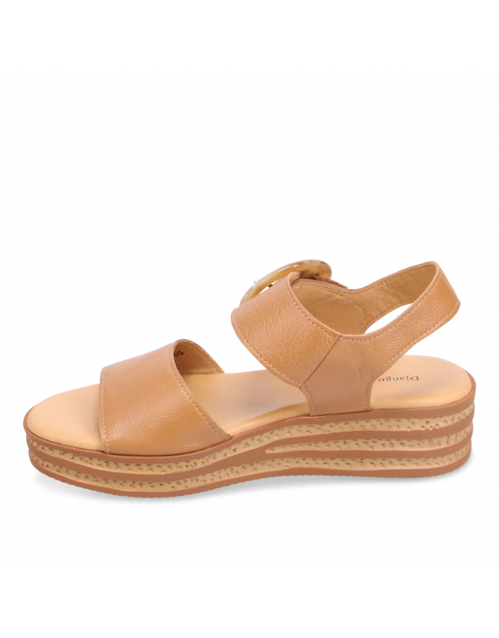 Django and Juliette Django & Juliette - Cubbie Platform Sandal (Dark Tan)