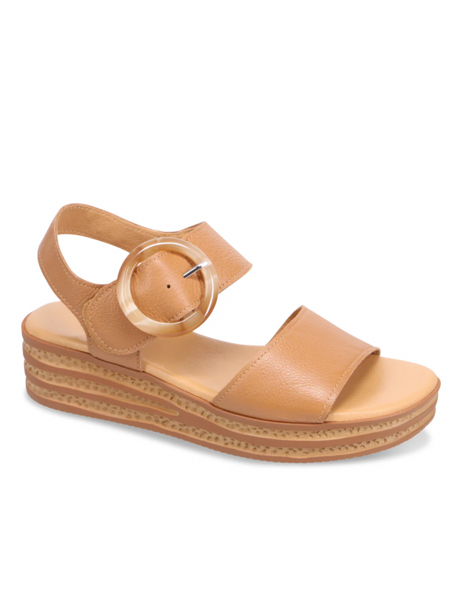 Django and Juliette Django & Juliette - Cubbie Platform Sandal (Dark Tan)