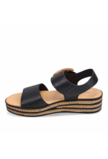 Django and Juliette Django & Juliette - Cubbie Platform Sandal (Black)