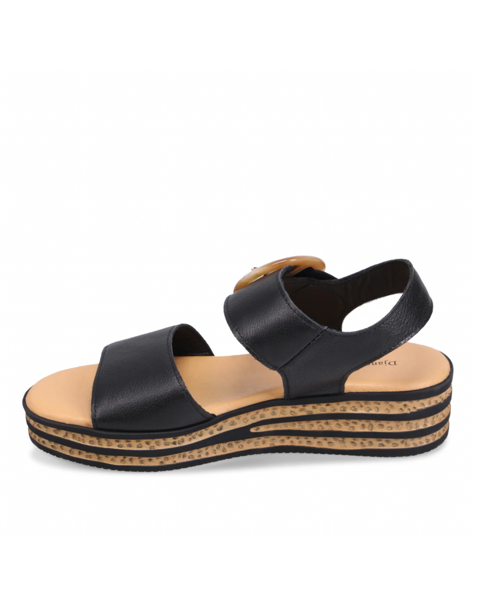 Django and Juliette Django & Juliette - Cubbie Platform Sandal (Black)