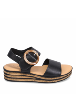 Django and Juliette Django & Juliette - Cubbie Platform Sandal (Black)