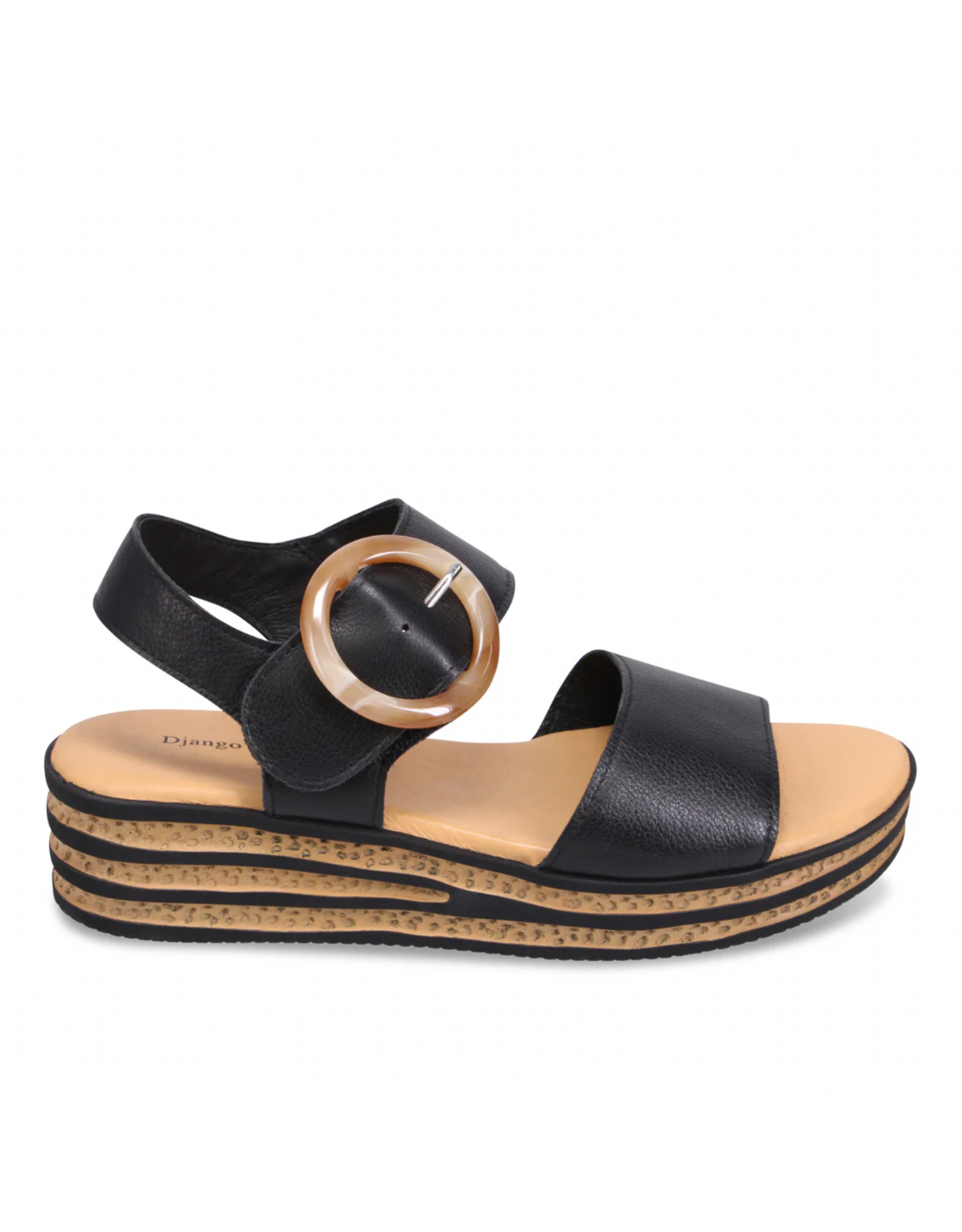 Django and Juliette Django & Juliette - Cubbie Platform Sandal (Black)