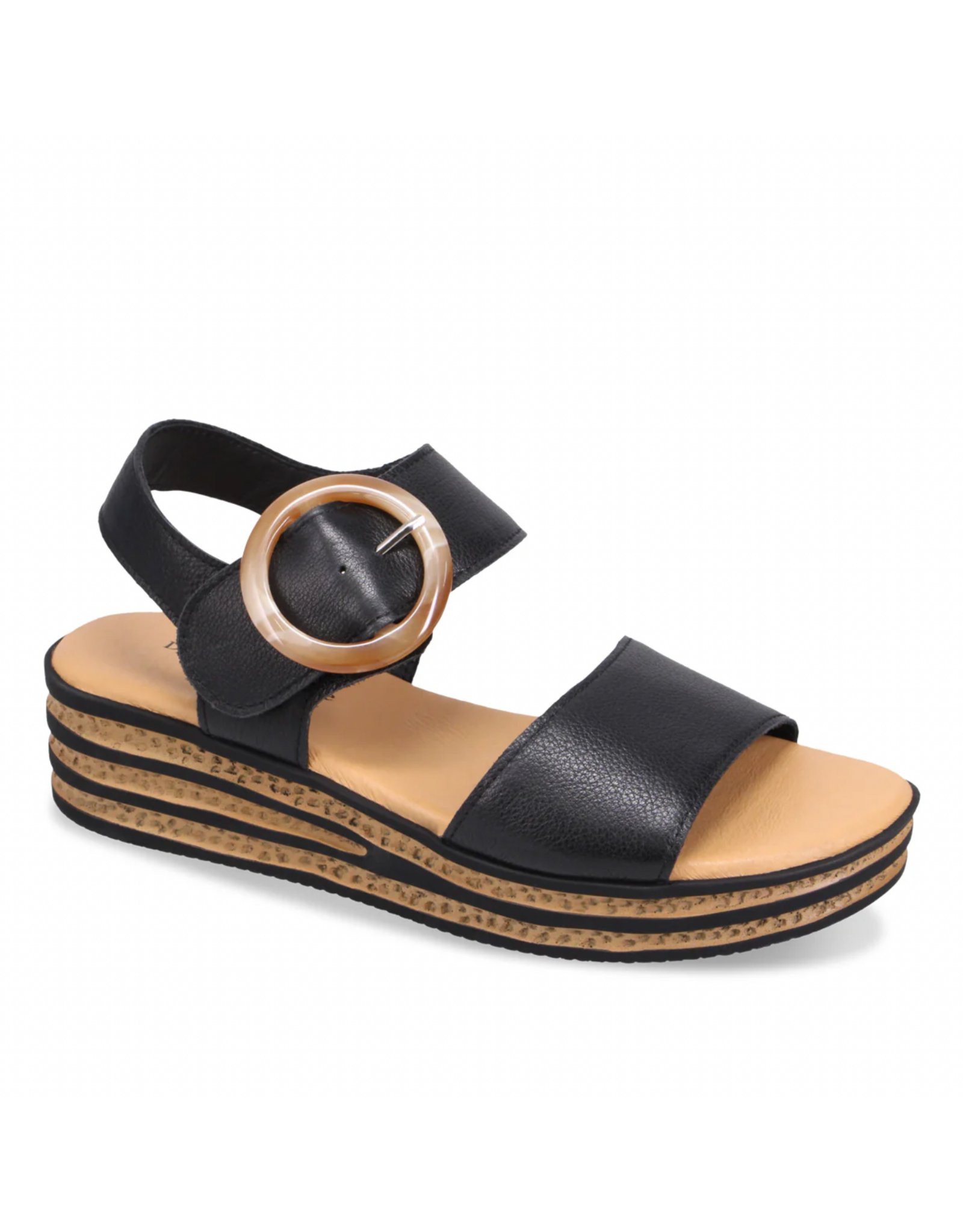 Django and Juliette Django & Juliette - Cubbie Platform Sandal (Black)