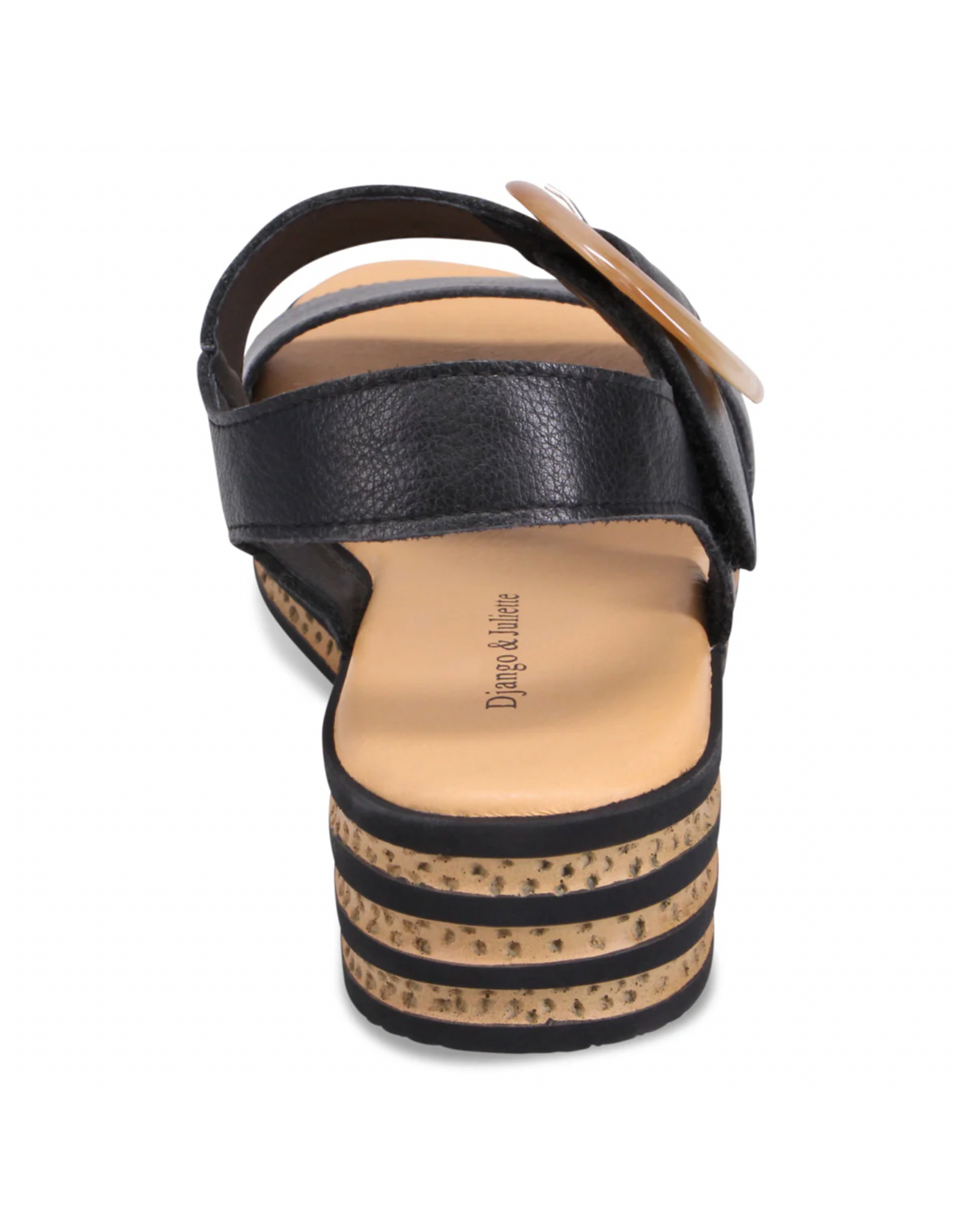 Django and Juliette Django & Juliette - Cubbie Platform Sandal (Black)