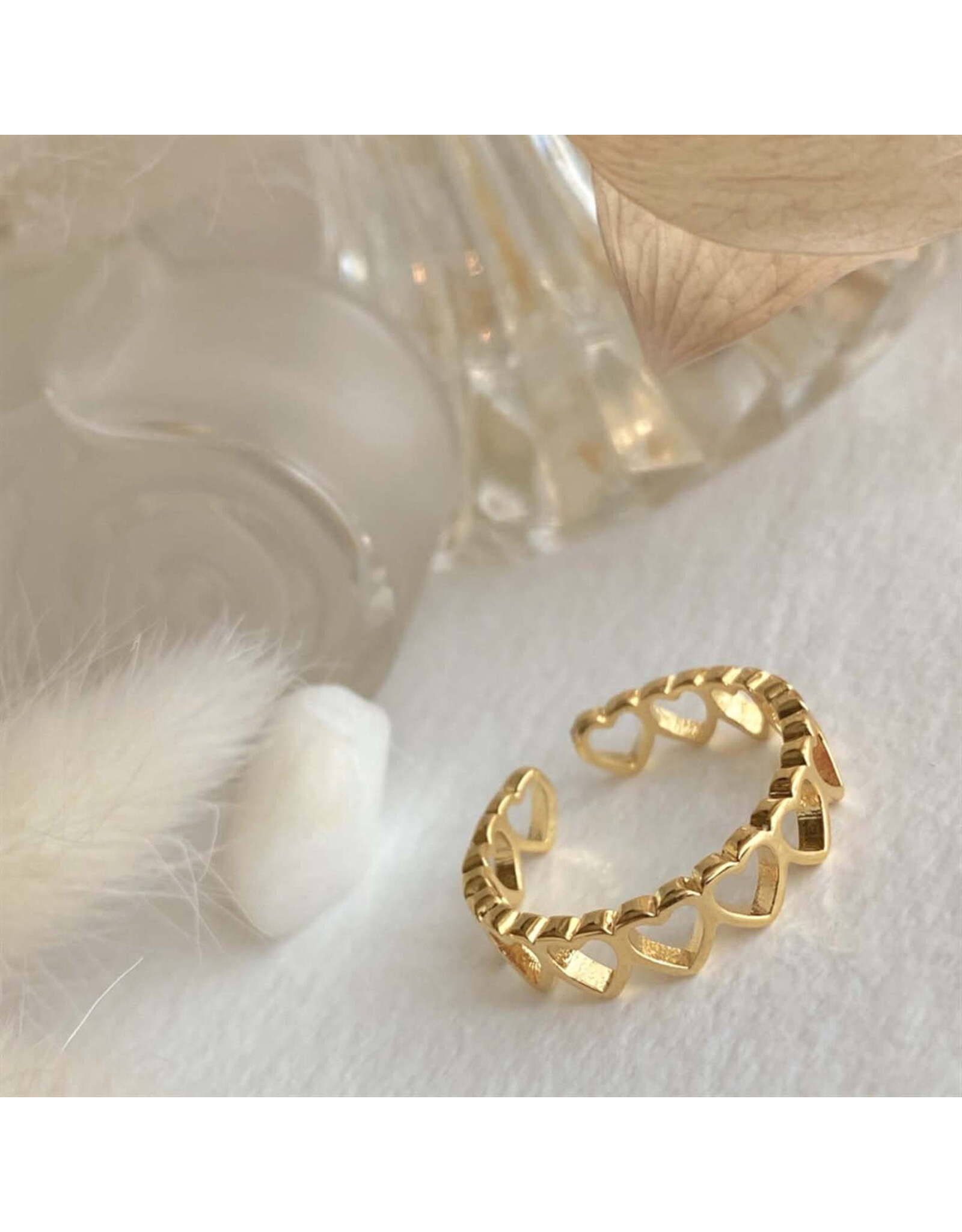 Pika & Bear Pika & Bear - "Love Bites" Heart Chain Ring