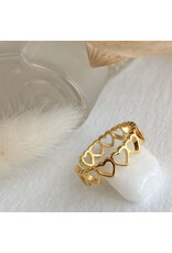 Pika & Bear Pika & Bear - "Love Bites" Heart Chain Ring