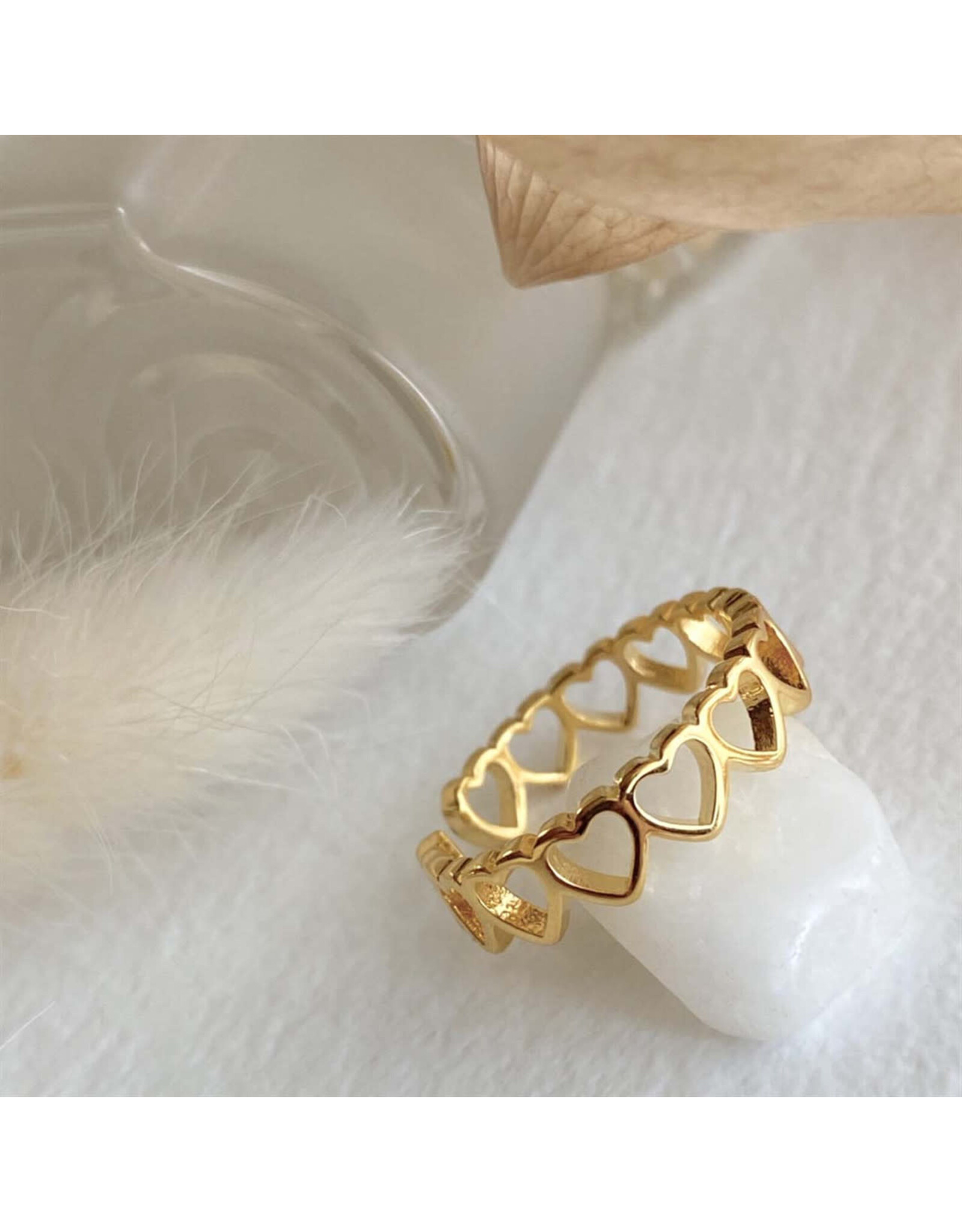 Pika & Bear Pika & Bear - "Love Bites" Heart Chain Ring