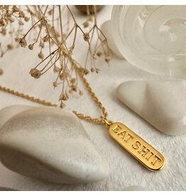 Pika & Bear Pika & Bear - "Customer Service Inner Monologue " Salty Language Charm Necklace