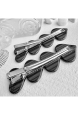 Pika & Bear Pika & Bear - "Love is a Battlefield" Quadruple Heart Duckbill Hair Clip