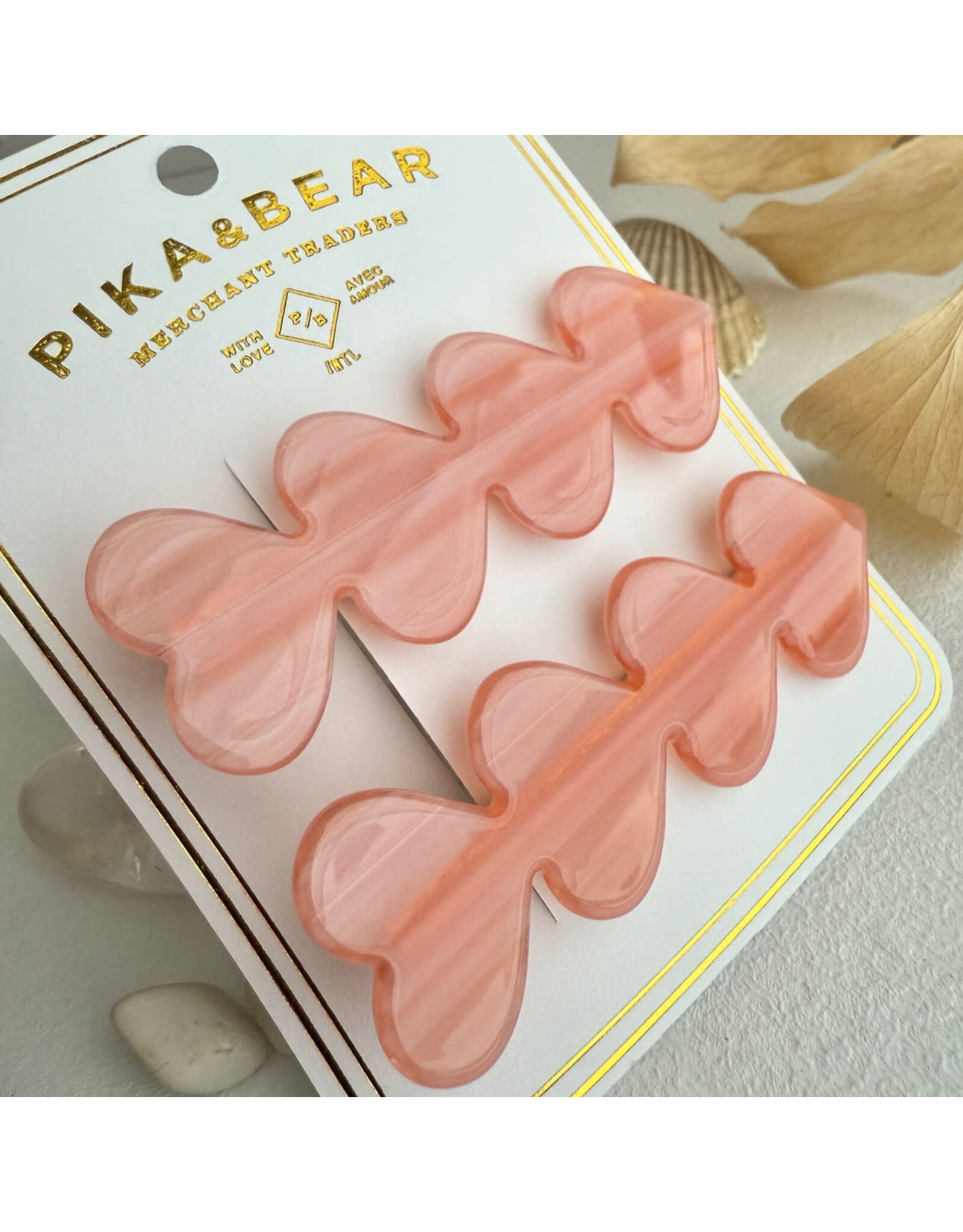 Pika & Bear Pika & Bear - "Love is a Battlefield" Quadruple Heart Duckbill Hair Clip