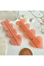 Pika & Bear Pika & Bear - "Love is a Battlefield" Quadruple Heart Duckbill Hair Clip