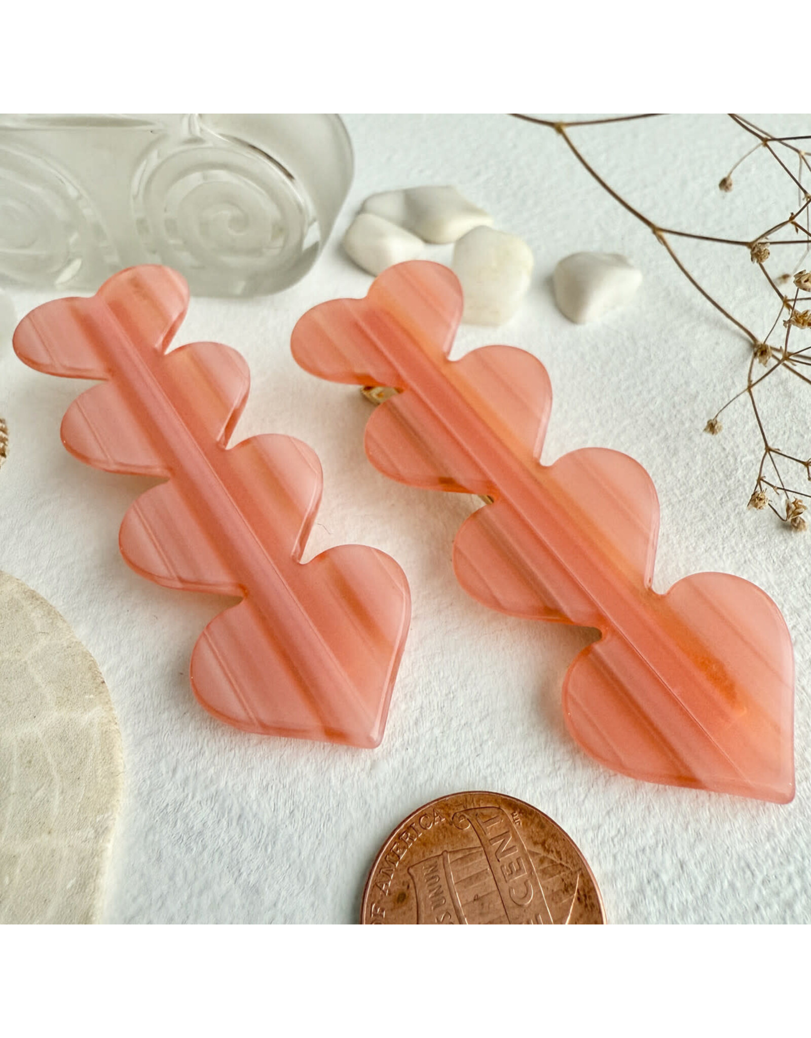 Pika & Bear Pika & Bear - "Love is a Battlefield" Quadruple Heart Duckbill Hair Clip