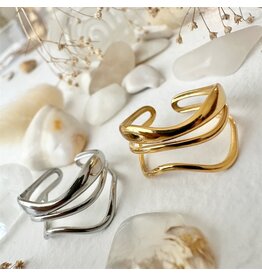 Pika & Bear Pika & Bear - Onda Triple Wavy Adjustable Ring