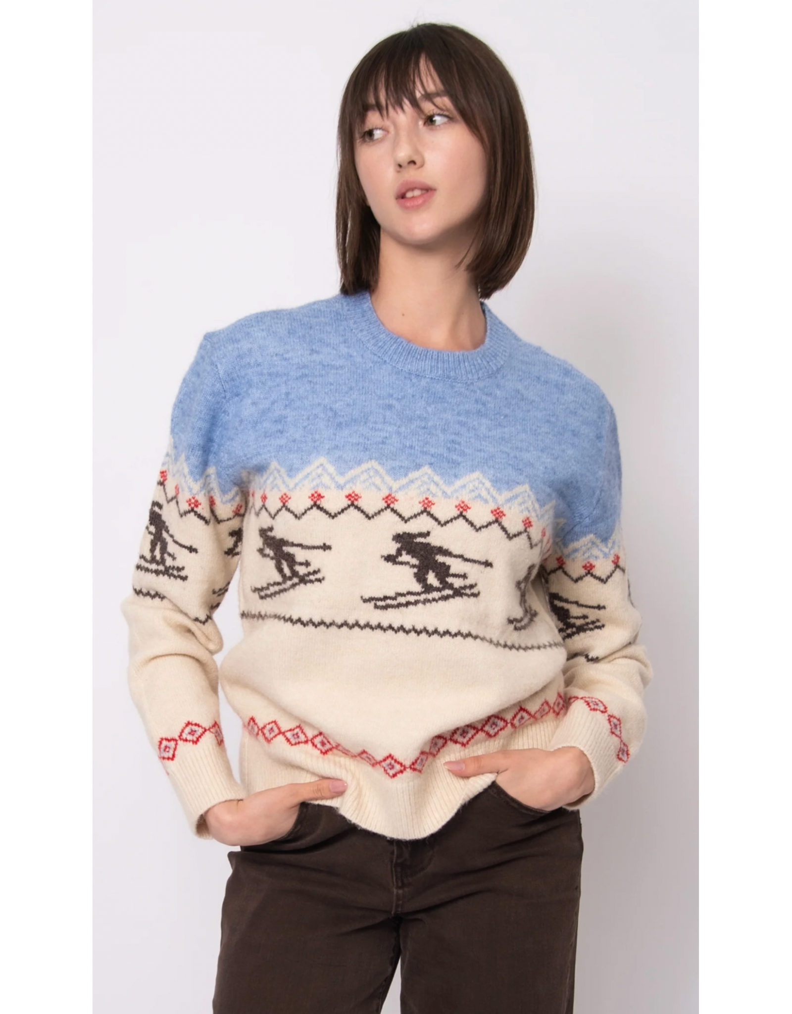 RD Style RD Style - Gunhild Long Sleeve Crew (Blue)